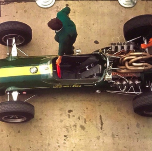 La Lotus 34 vue d'en haut...